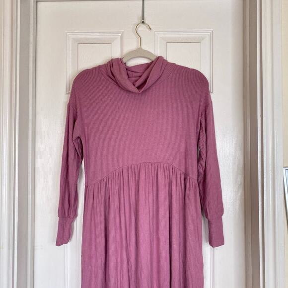 NWT ANTHROPOLOGIE Dolan Alissa Maxi Dress Pink Mauve Size XS Ribbed Casual New - Picture 5 of 10